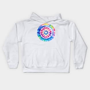 Tiey Dye Circle Yoga Design Kids Hoodie